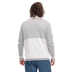 Best Sale Bergans Alvdal Wool Half Zip - Vanilla White / Solid Dark Grey