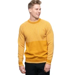 Outlet Bergans Alvdal Wool Jumper - Golden Yellow / Vanilla White