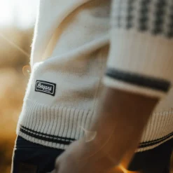 New Bergans Alvdal Wool Jumper - Vanilla White / Solid Dark Grey