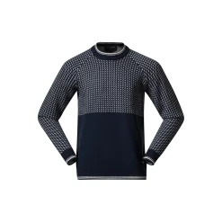 Store Bergans Alvdal Wool Jumper - Navy Blue / Vanilla White