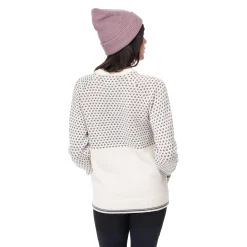 Outlet Bergans Alvdal Wool W Jumper - Vanilla White / Solid Dark Grey