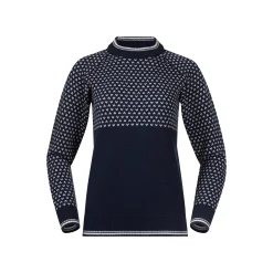 Cheap Bergans Alvdal Wool W Jumper - Navy / Vanilla White