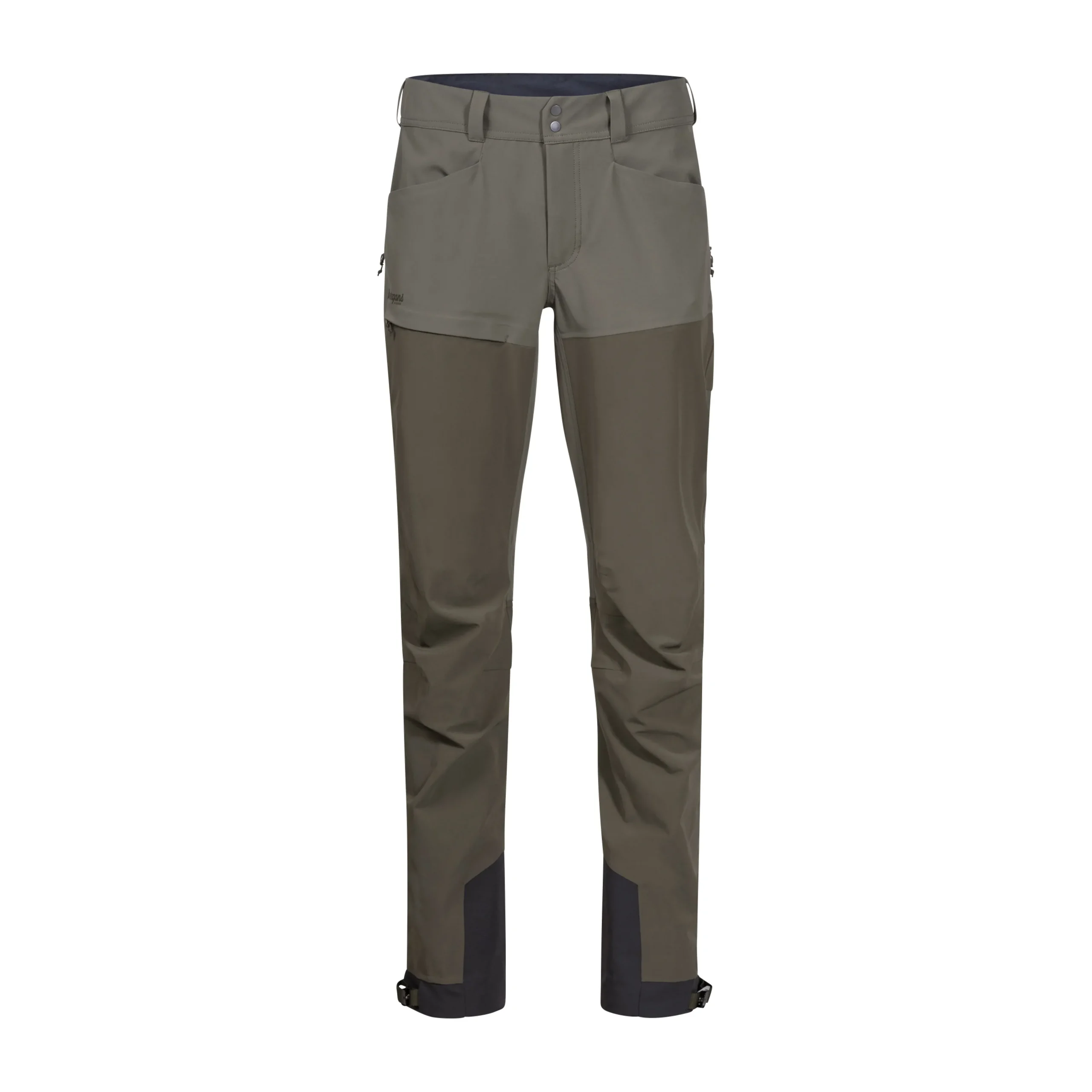Discount Bergans Bekkely Hybrid W Pants - Dark Green Mud