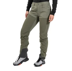 Discount Bergans Bekkely Hybrid W Pants - Dark Green Mud