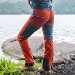 Outlet Bergans Bekkely Hybrid W Pants - Brick / Orion Blue