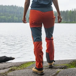 Outlet Bergans Bekkely Hybrid W Pants - Brick / Orion Blue