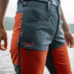 Outlet Bergans Bekkely Hybrid W Pants - Brick / Orion Blue