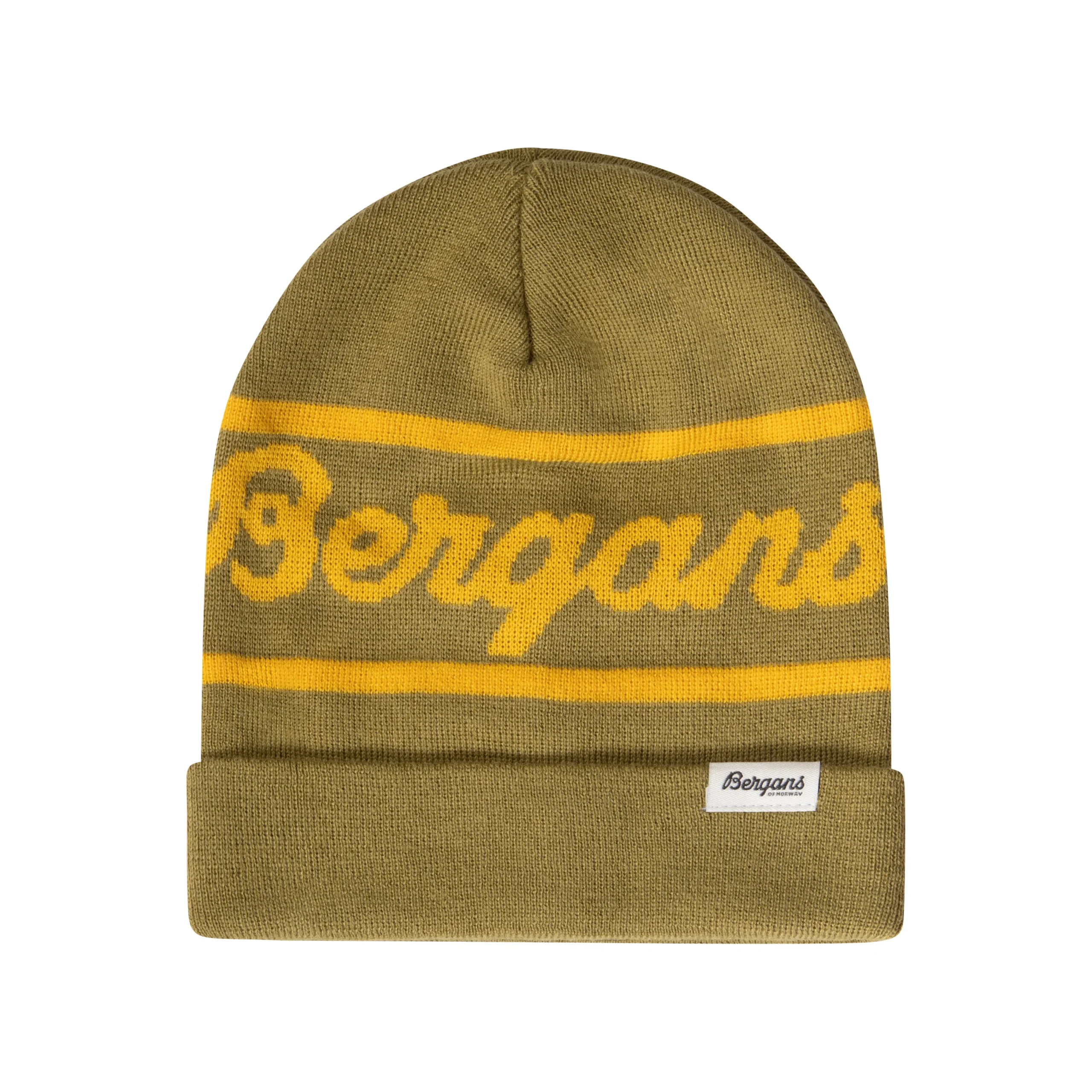 Sale Bergans Logo Youth Beanie Olive Green