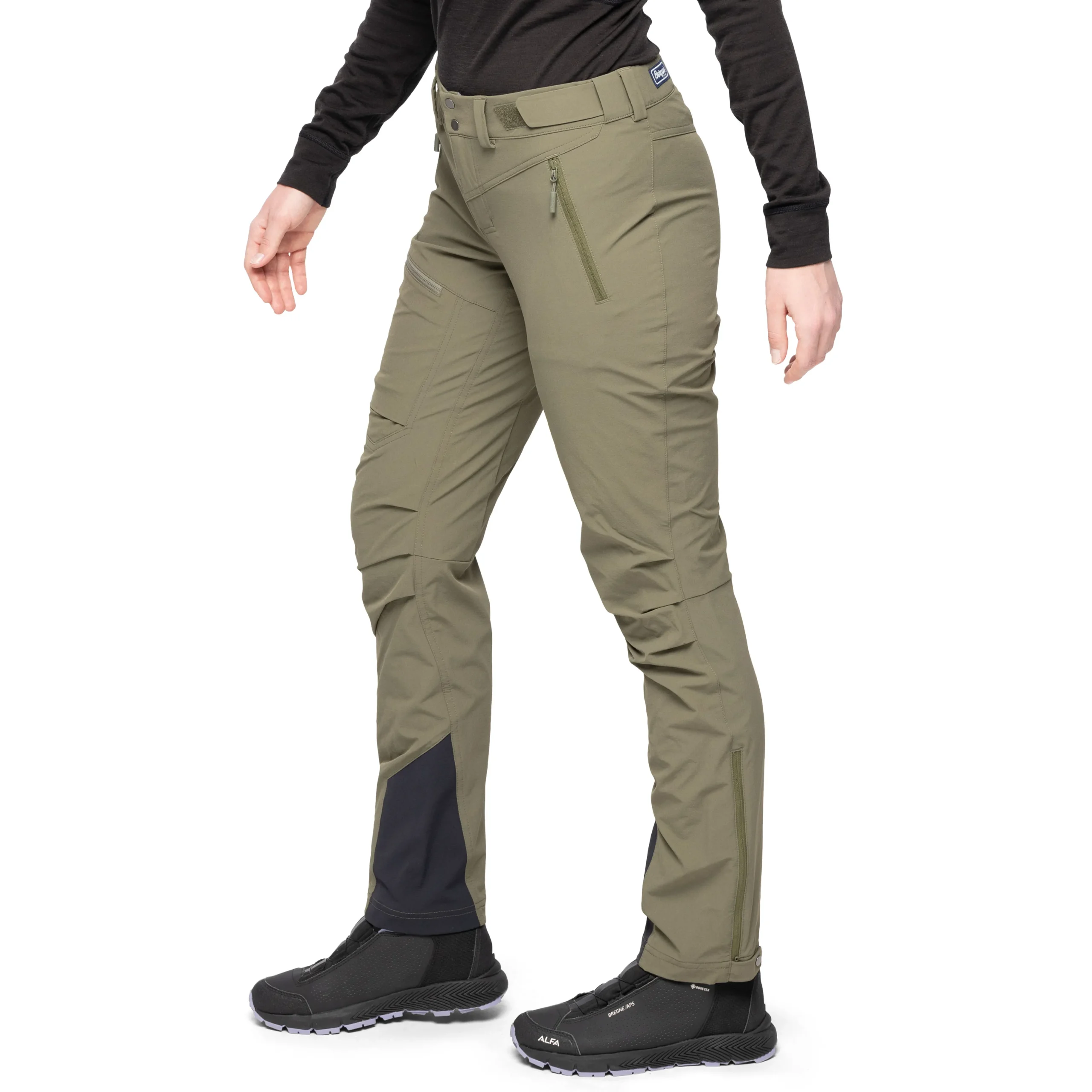 Sale Bergans Breheimen Softshell W Pants - Dark Green Mud
