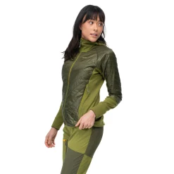 Flash Sale Bergans Cecilie Light Insulated Hybrid Jacket - Dark Olive Green