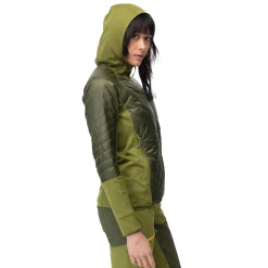 Flash Sale Bergans Cecilie Light Insulated Hybrid Jacket - Dark Olive Green