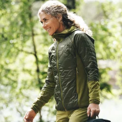 Flash Sale Bergans Cecilie Light Insulated Hybrid Jacket - Dark Olive Green
