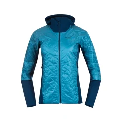 Outlet Bergans Cecilie Light Insulated Hybrid Jacket - Clear Ice Blue