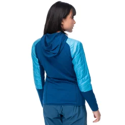 Outlet Bergans Cecilie Light Insulated Hybrid Jacket - Clear Ice Blue