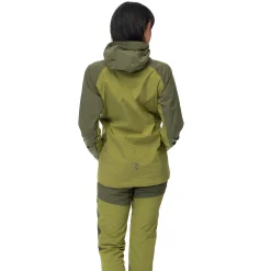 Clearance Bergans Cecilie Light Wind Anorak - Trail Green / Dark Olive Green