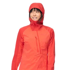 Sale Bergans Cecilie Light Wind Anorak - Energy Red