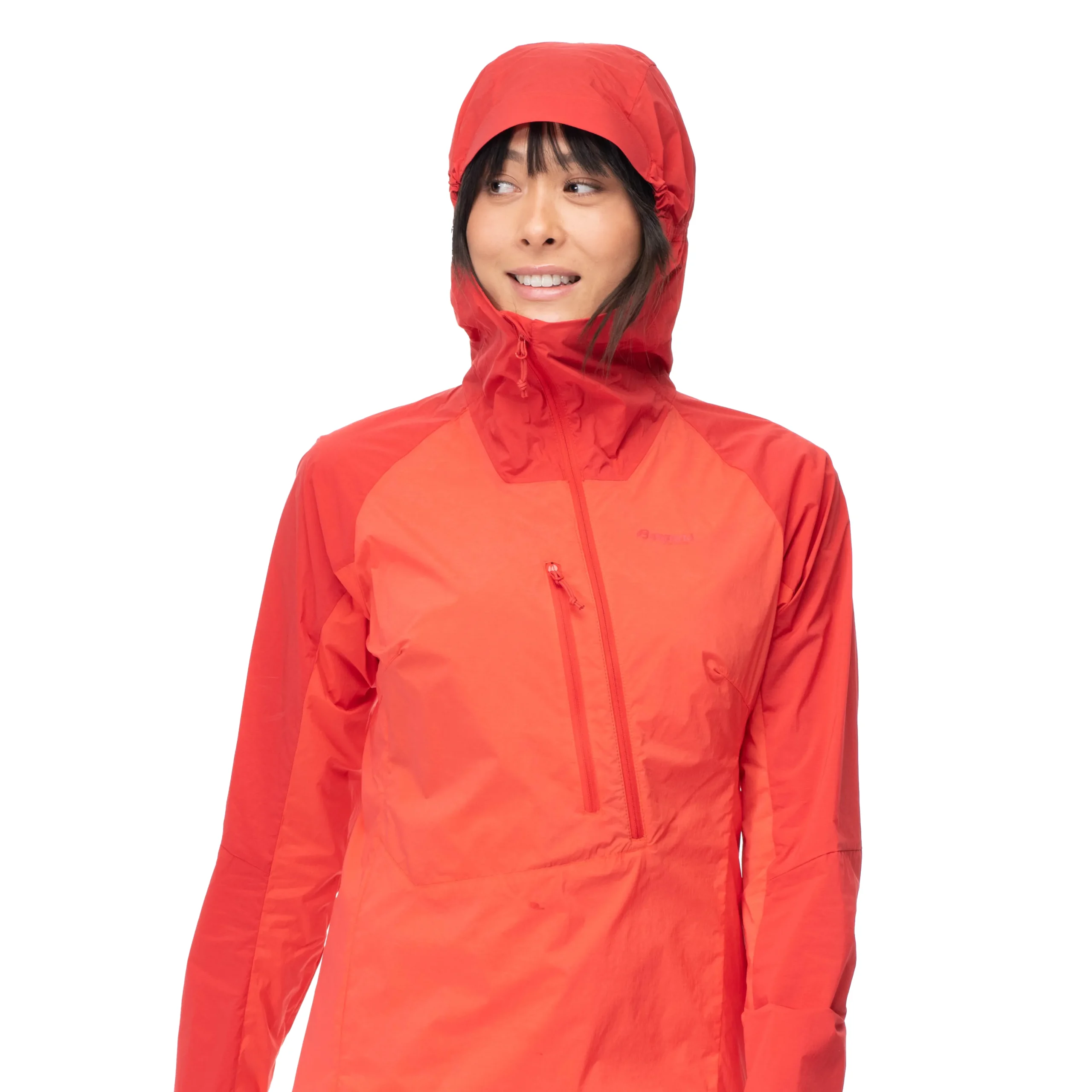 Sale Bergans Cecilie Light Wind Anorak - Energy Red