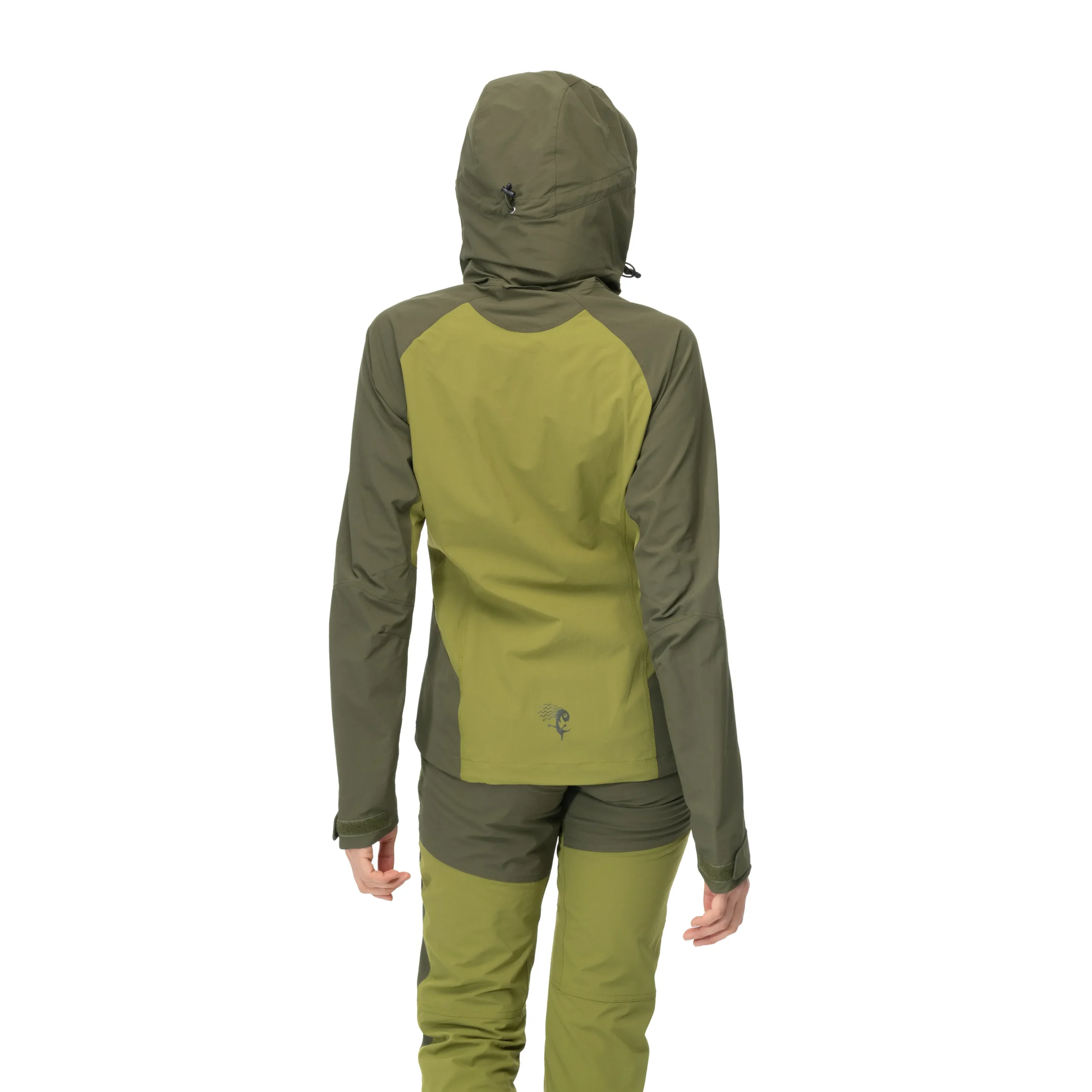 New Bergans Cecilie Mountain Softshell Jacket - Dark Olive Green / Trail Green