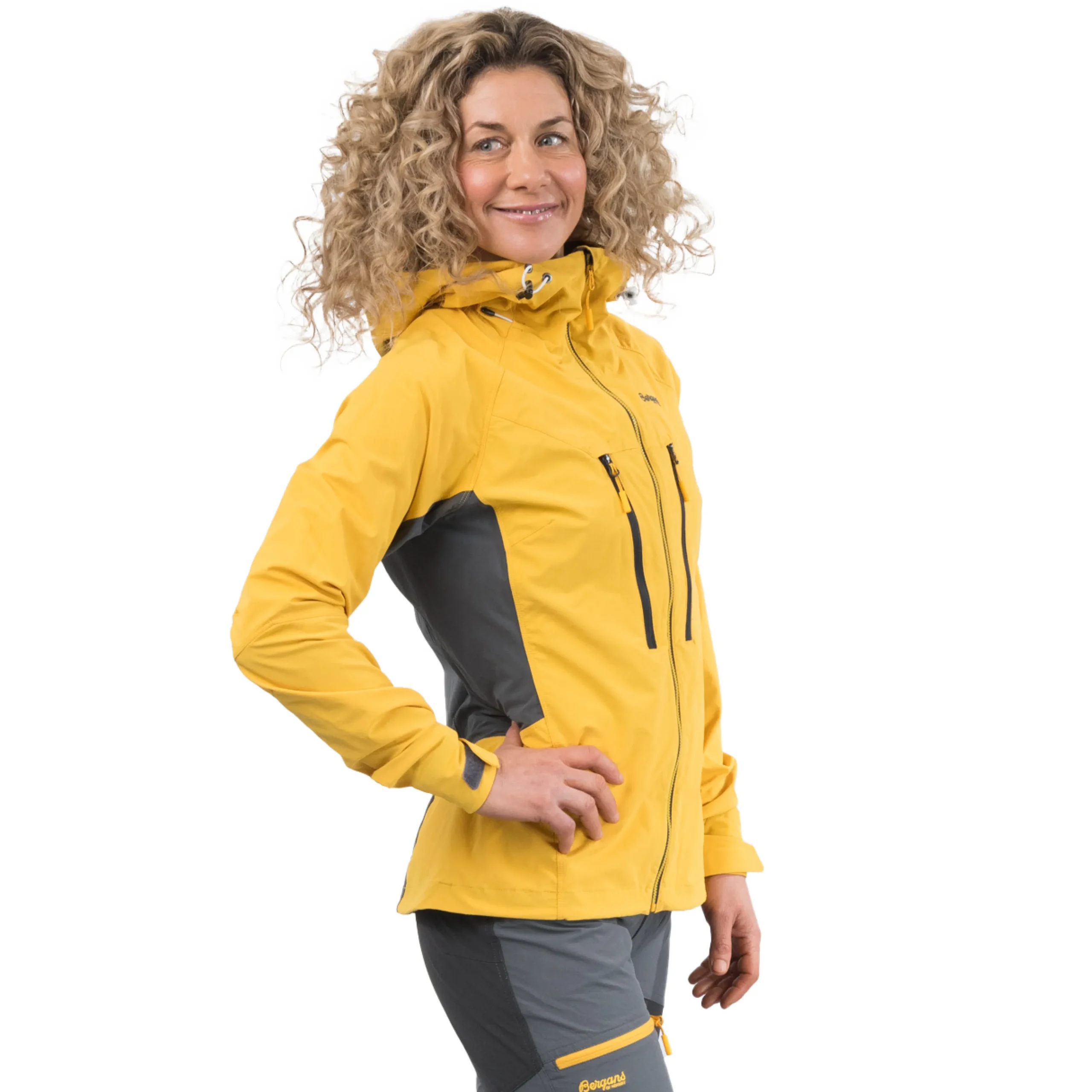 Shop Bergans Cecilie Mountain Softshell Jacket - Light Golden Yellow