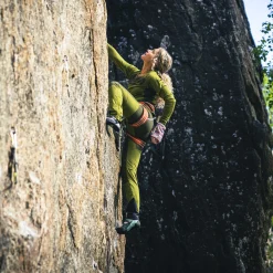 New Bergans Cecilie Mountain Softshell Pants - Trail Green / Dark Olive Green