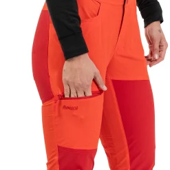 Cheap Bergans Cecilie Mountain Softshell Pants - Energy Red