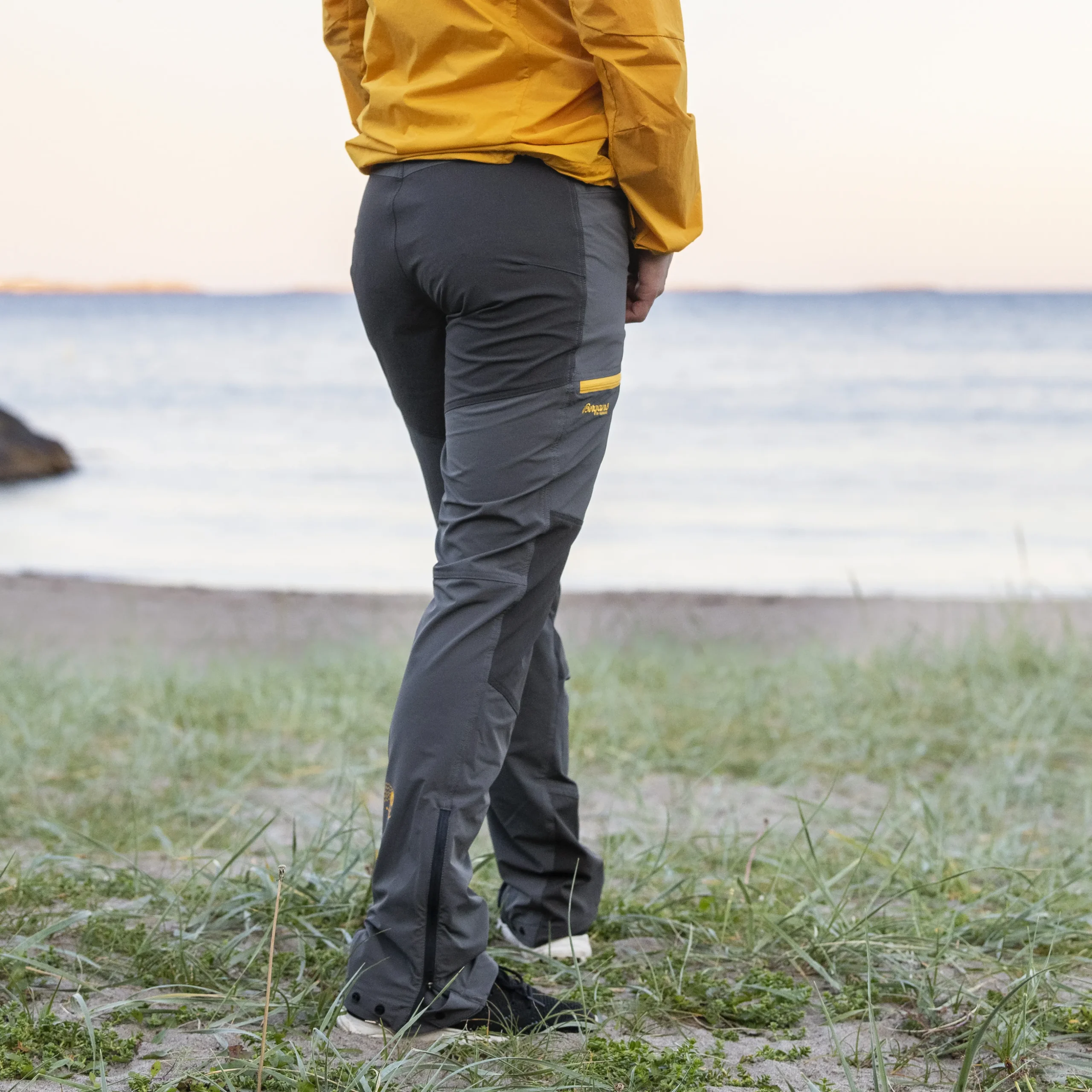 Shop Bergans Cecilie Mountain Softshell Pants - Solid Dark Grey