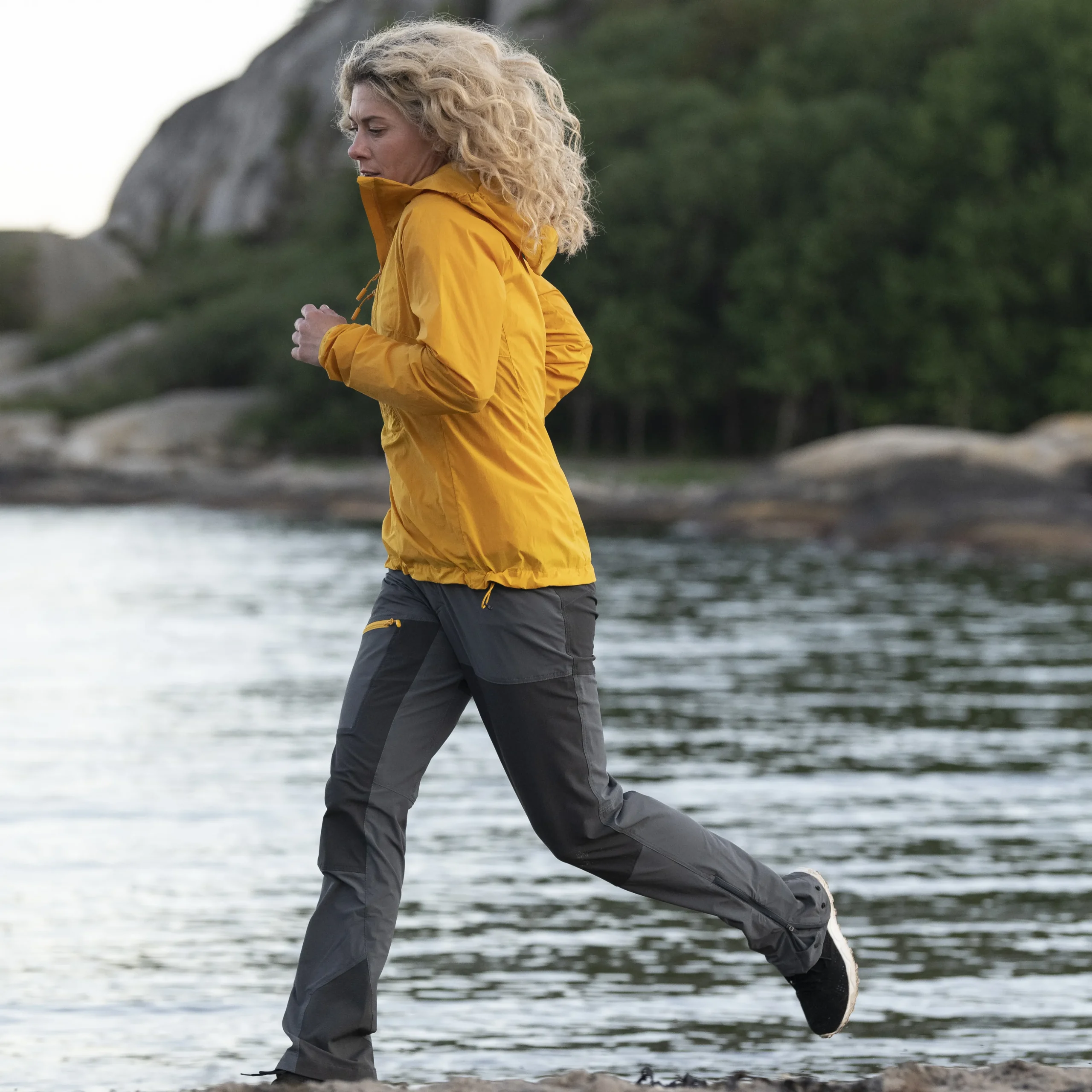 Shop Bergans Cecilie Mountain Softshell Pants - Solid Dark Grey