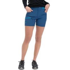 Shop Bergans Cecilie Mtn Softshell Shorts - Deep Sea Blue