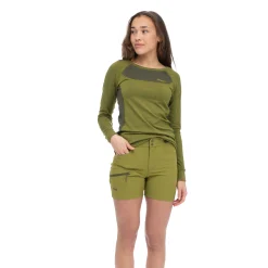 Hot Bergans Cecilie Mtn Softshell Shorts - Trail Green