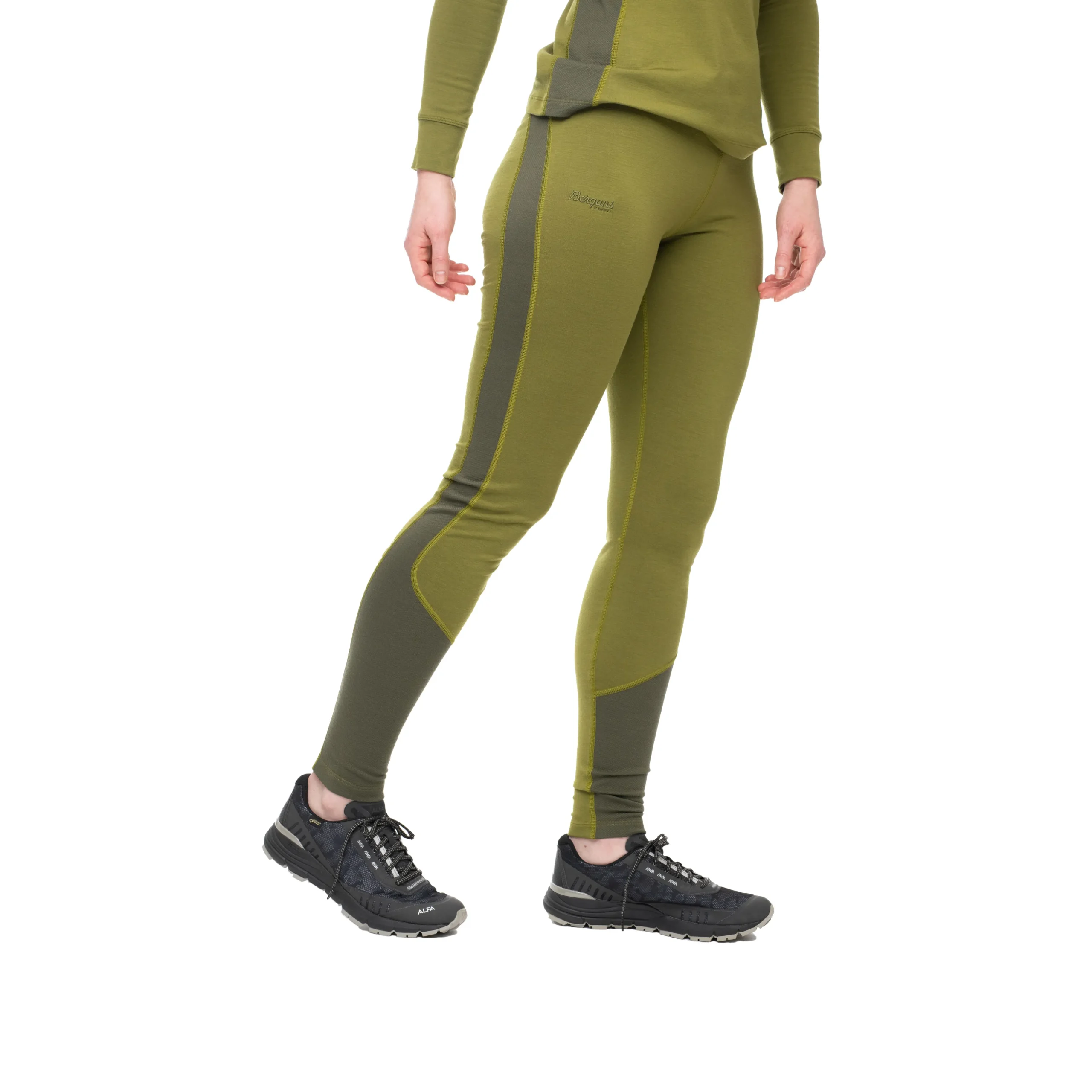 Sale Bergans Cecilie Wool Tights - Trail Green