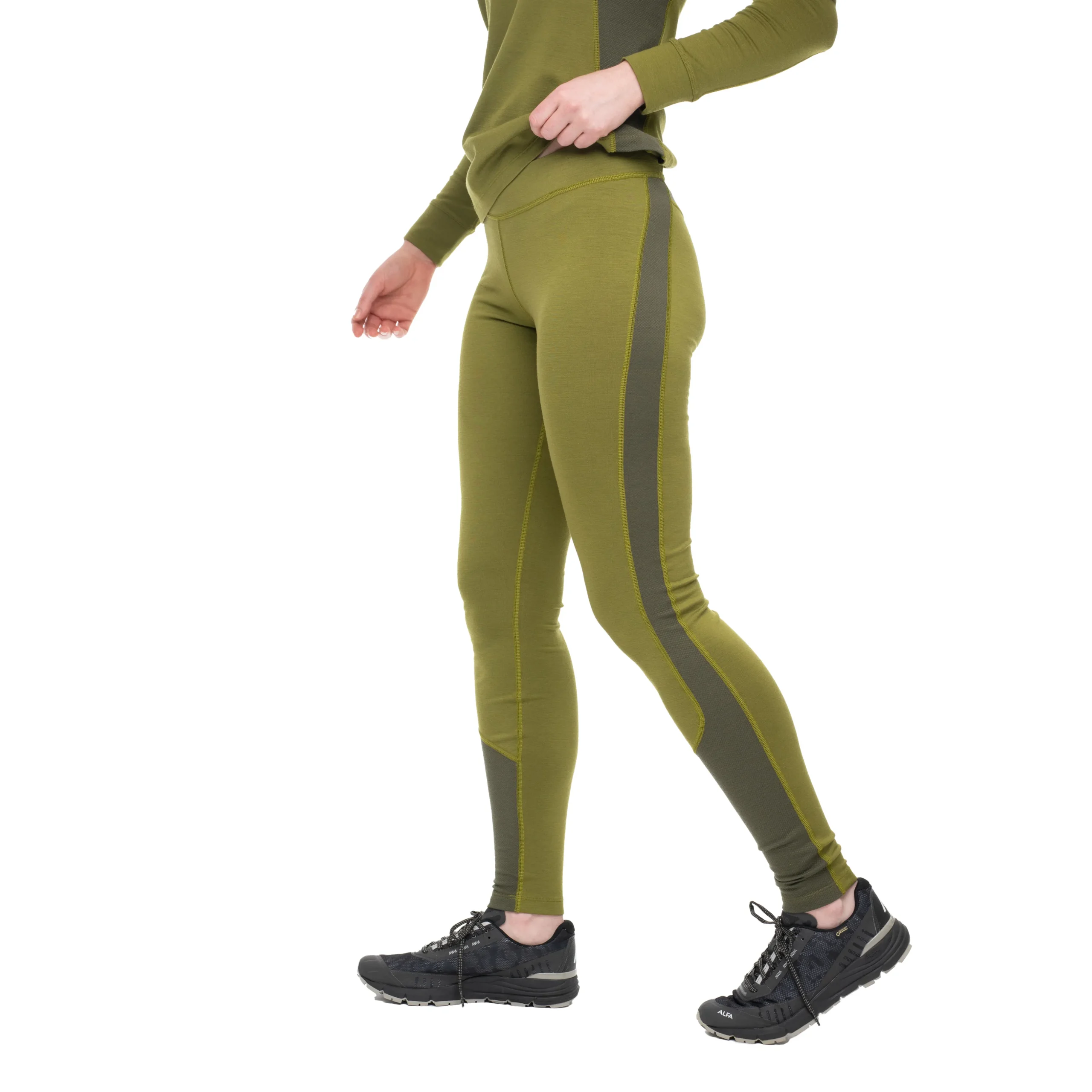 Sale Bergans Cecilie Wool Tights - Trail Green