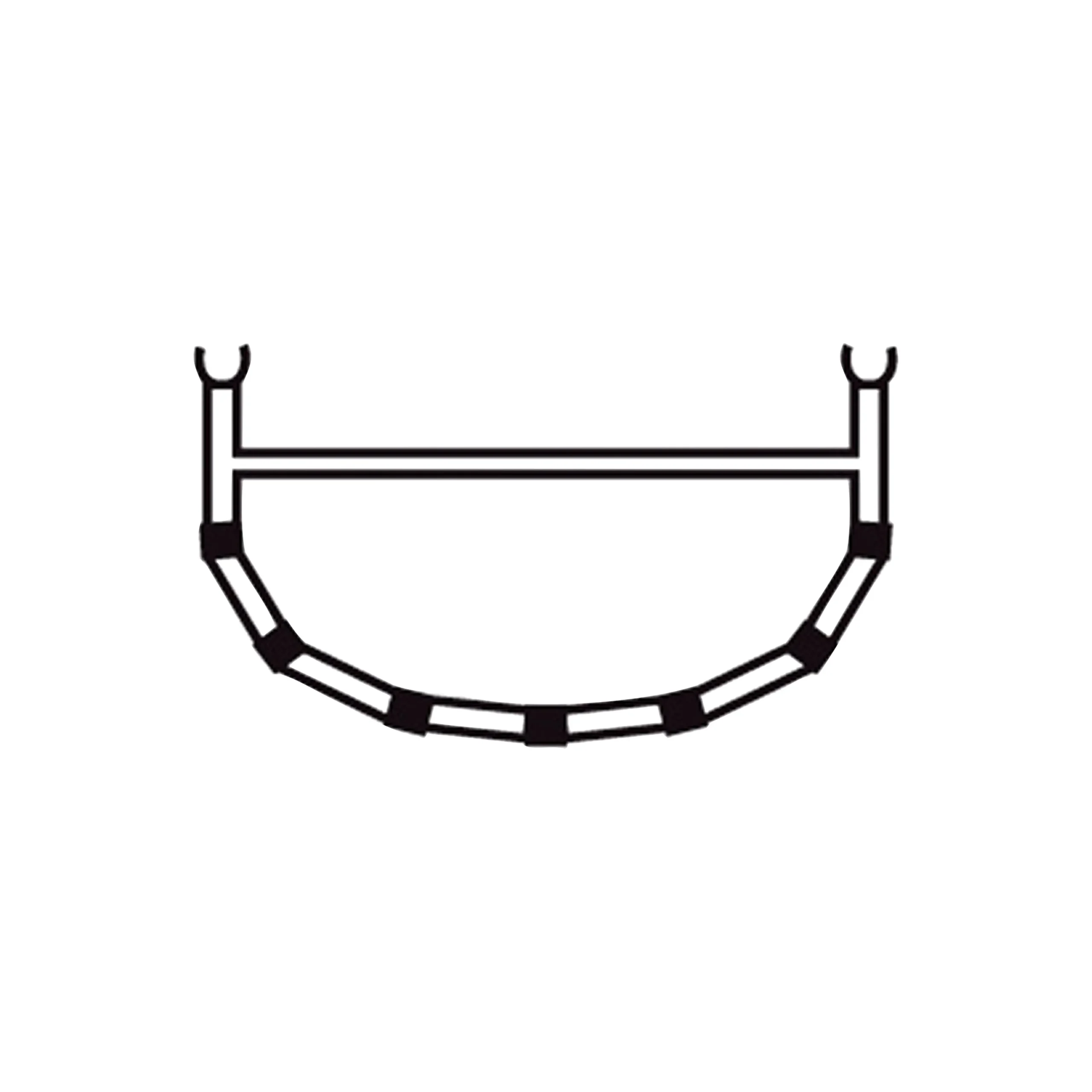 Store Bergans 4-Cross Rib W/Top Bar 13,7 -