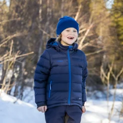 Shop Bergans Down Kids Jacket - Navy Blue