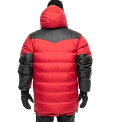 Outlet Bergans Expedition Down Unisex Parka - Red / Black