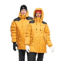 Best Bergans Expedition Down Unisex Parka - Arctic Ocean Yellow / Black