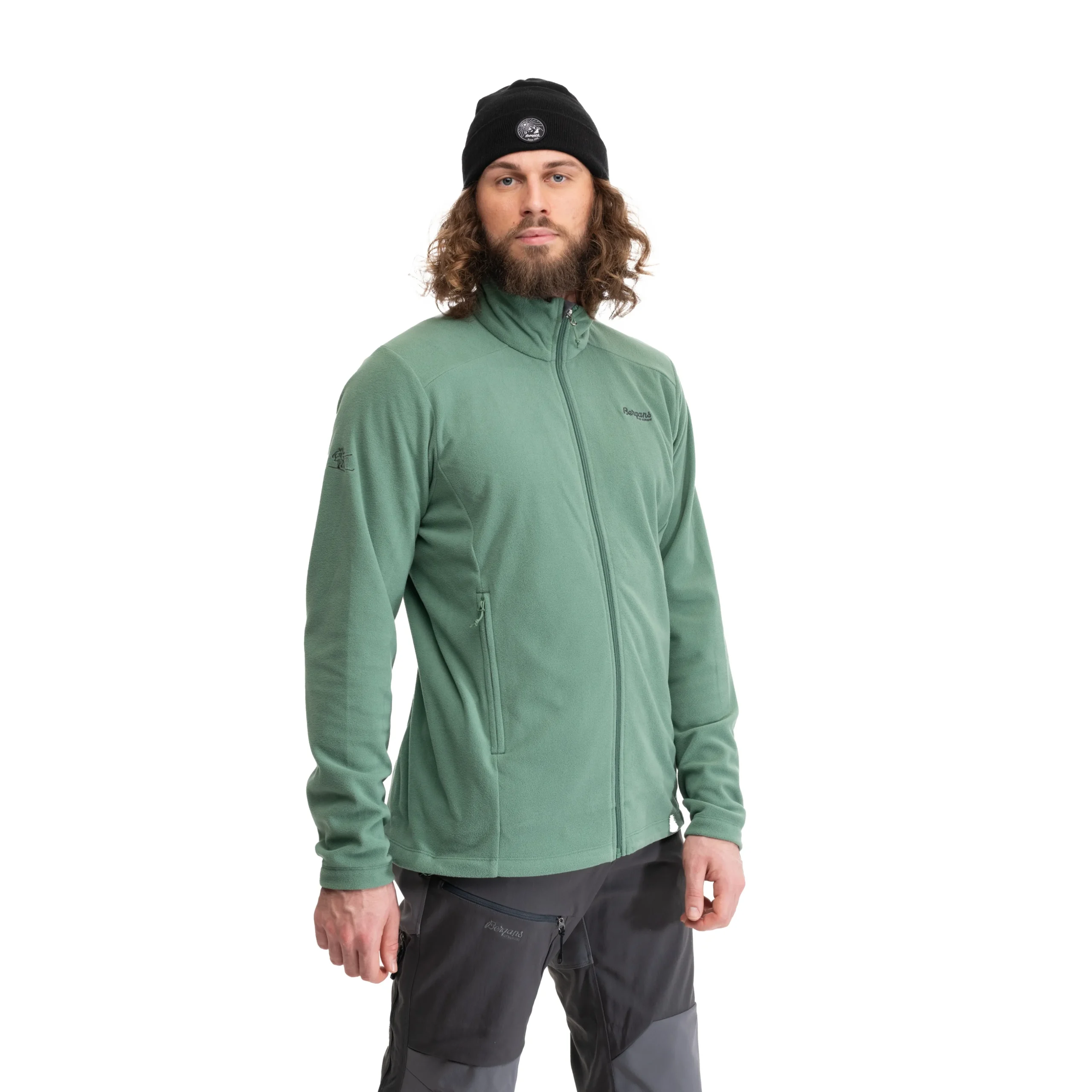 Clearance Bergans Finnsnes Fleece Jacket - Dark Jade Green
