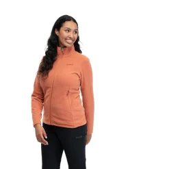 Shop Bergans Finnsnes Fleece W Jacket - Terracotta