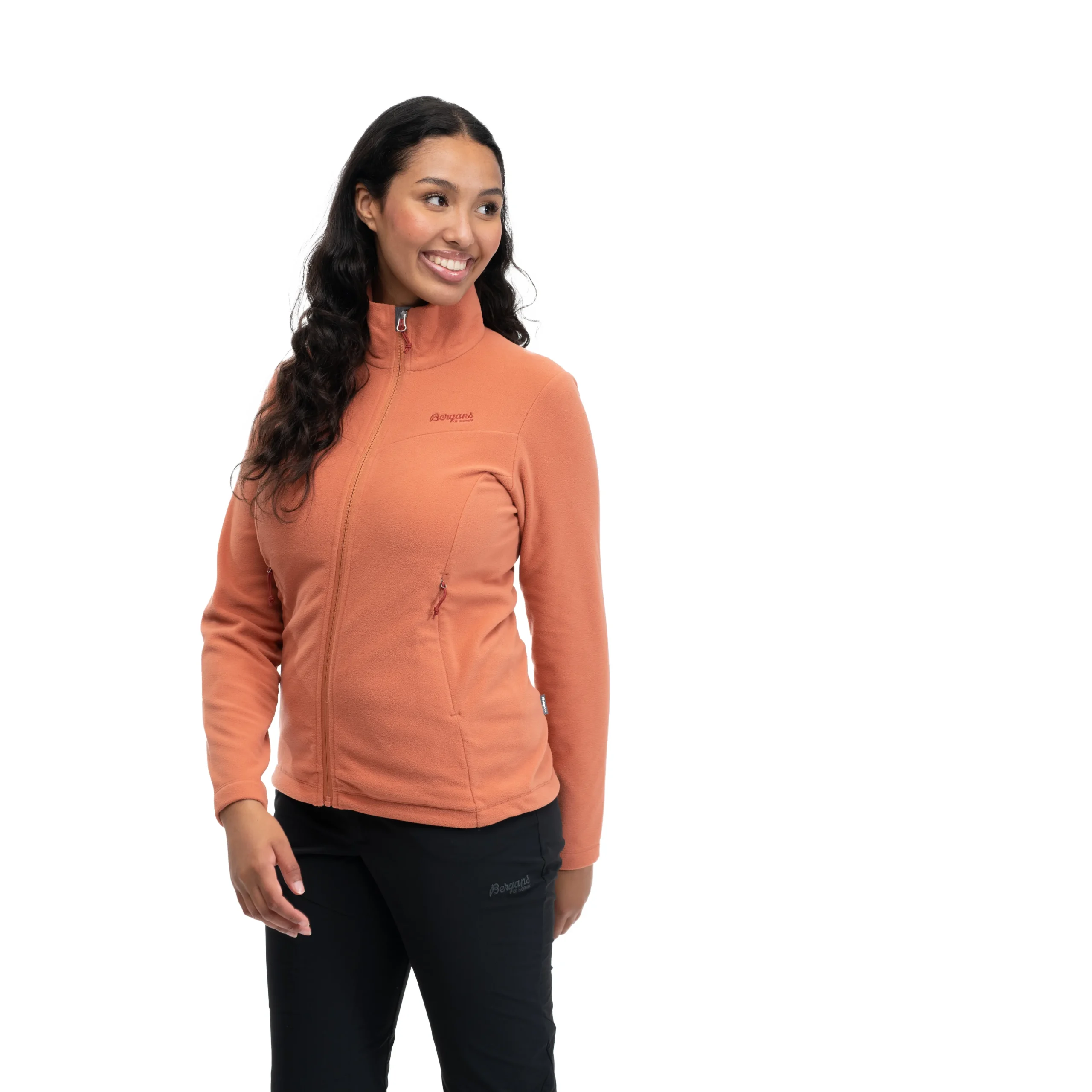 Shop Bergans Finnsnes Fleece W Jacket - Terracotta