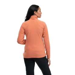 Shop Bergans Finnsnes Fleece W Jacket - Terracotta