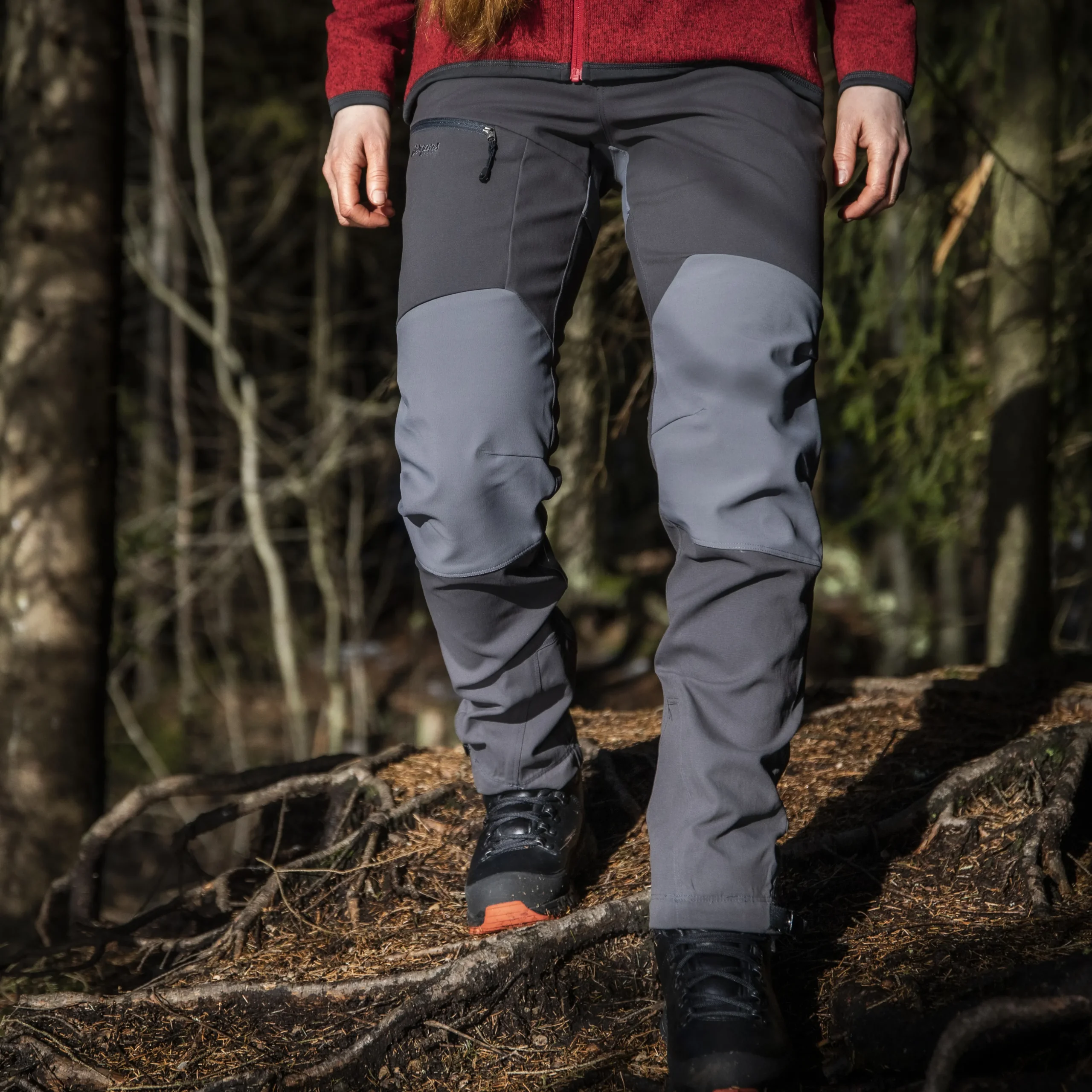Clearance Bergans Fjorda Trekking Hybrid W Pants - Solid Charcoal