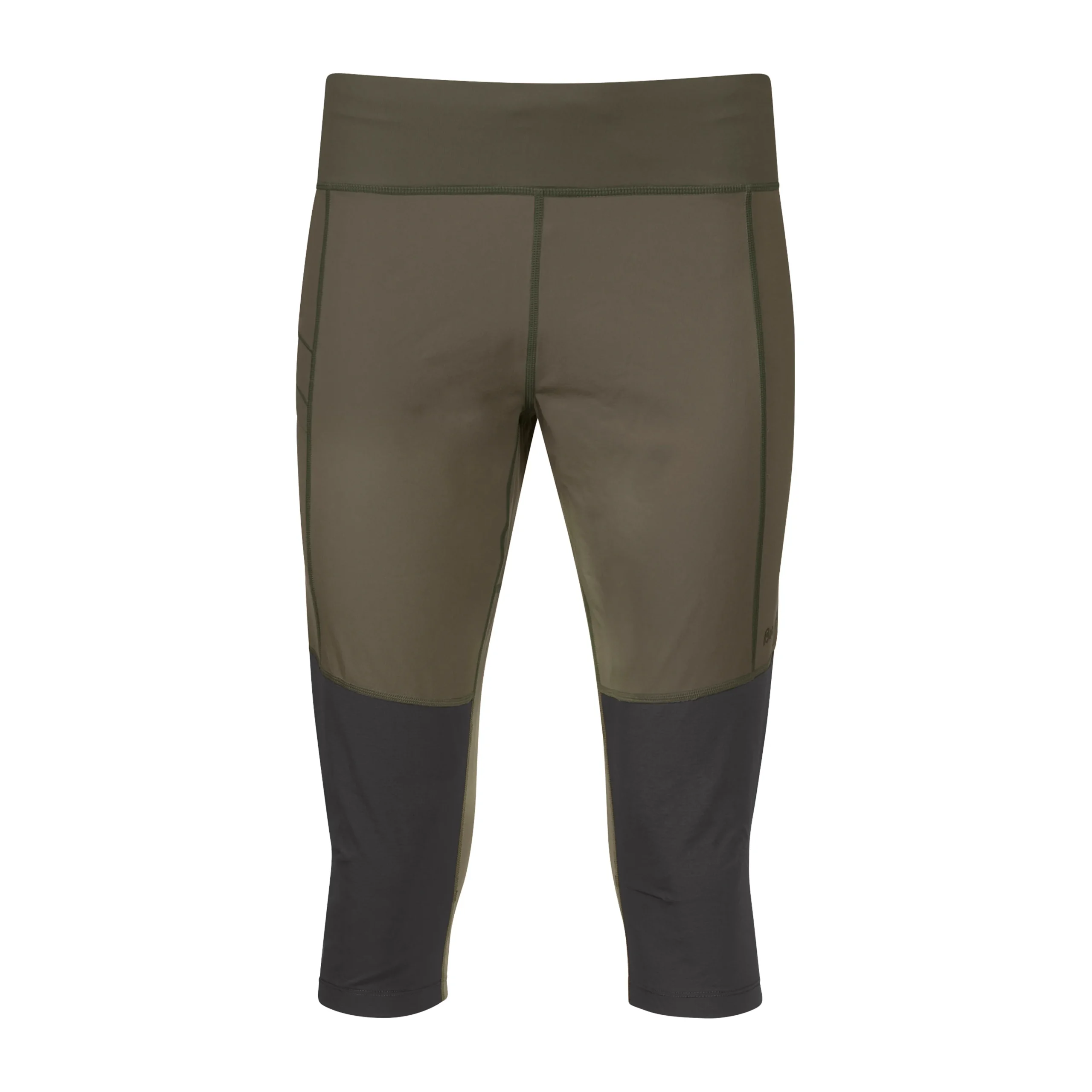 Discount Bergans Fløyen ¾ Outdoor Tights Women - Dark Green Mud / Dark Shadow Grey