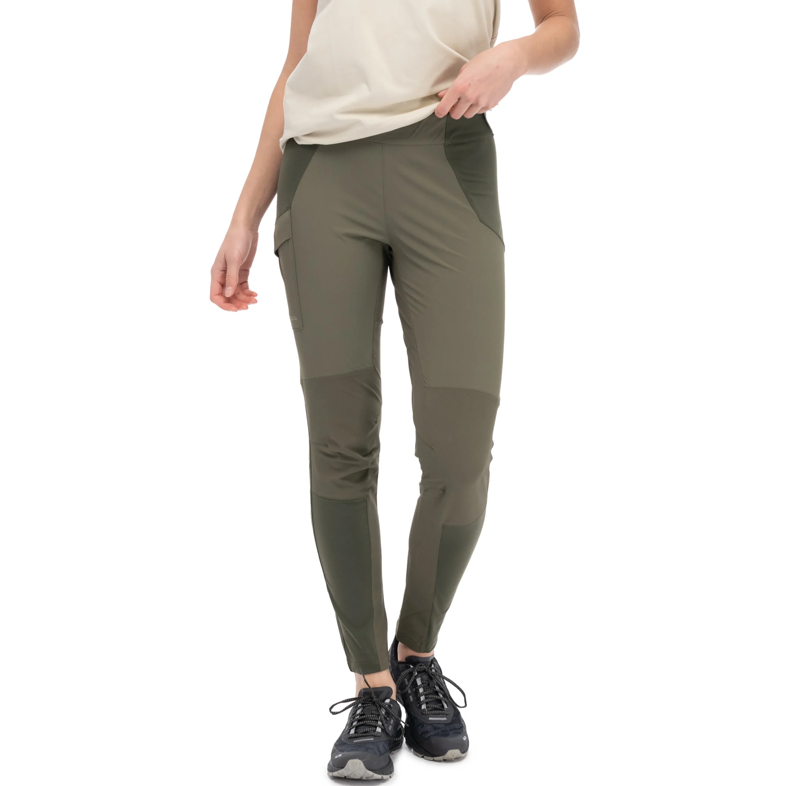 Store Bergans Fløyen Original Tight Pants Women - Dark Green Mud