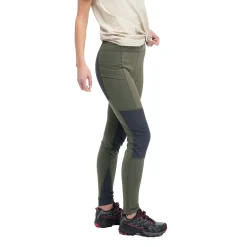 Cheap Bergans Fløyen Outdoor Tights Women - Dark Green Mud / Dark Shadow Grey