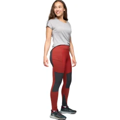 Cheap Bergans Fløyen Outdoor Tights Women - Chianti Red