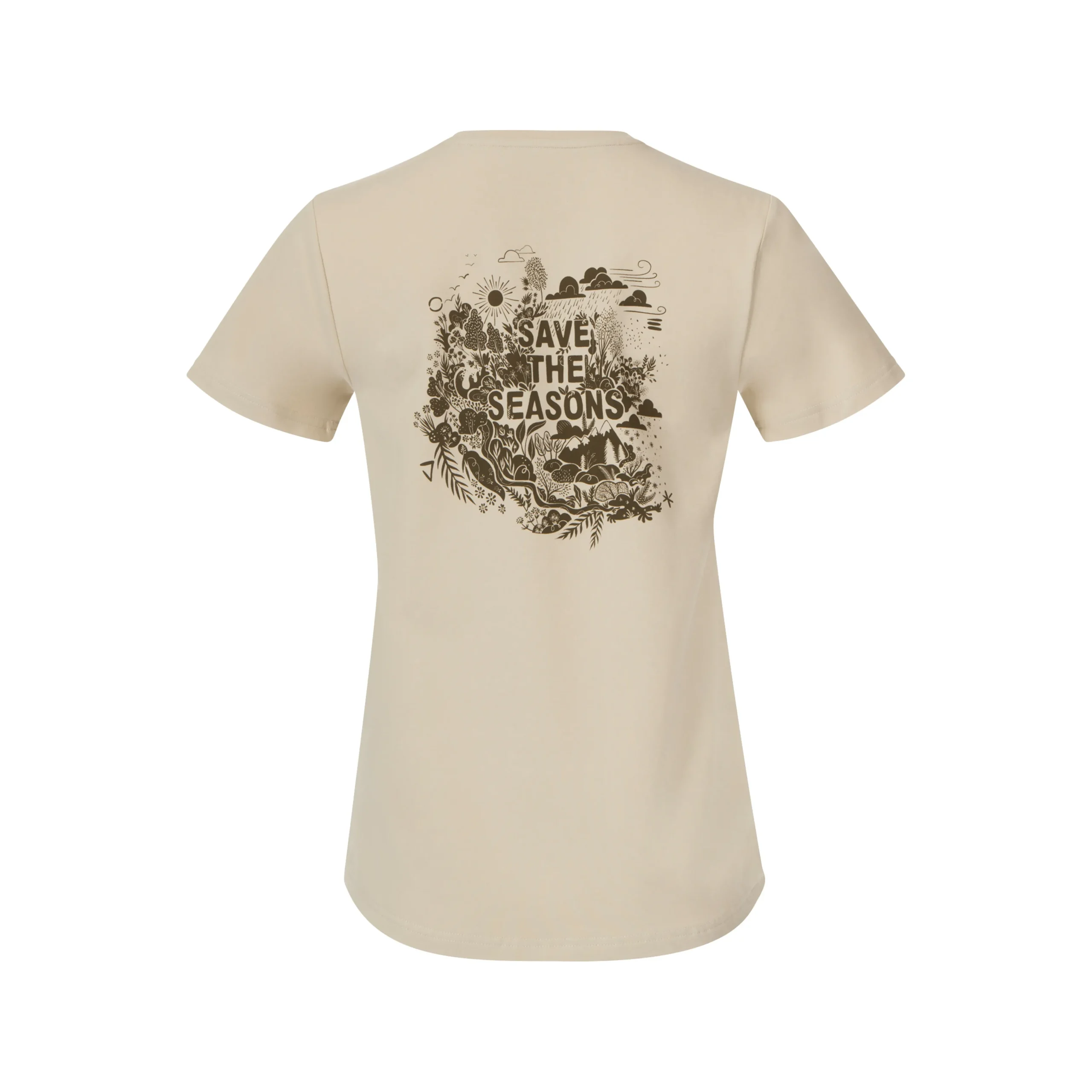 Clearance Bergans Graphic W Tee - Chalk Sand
