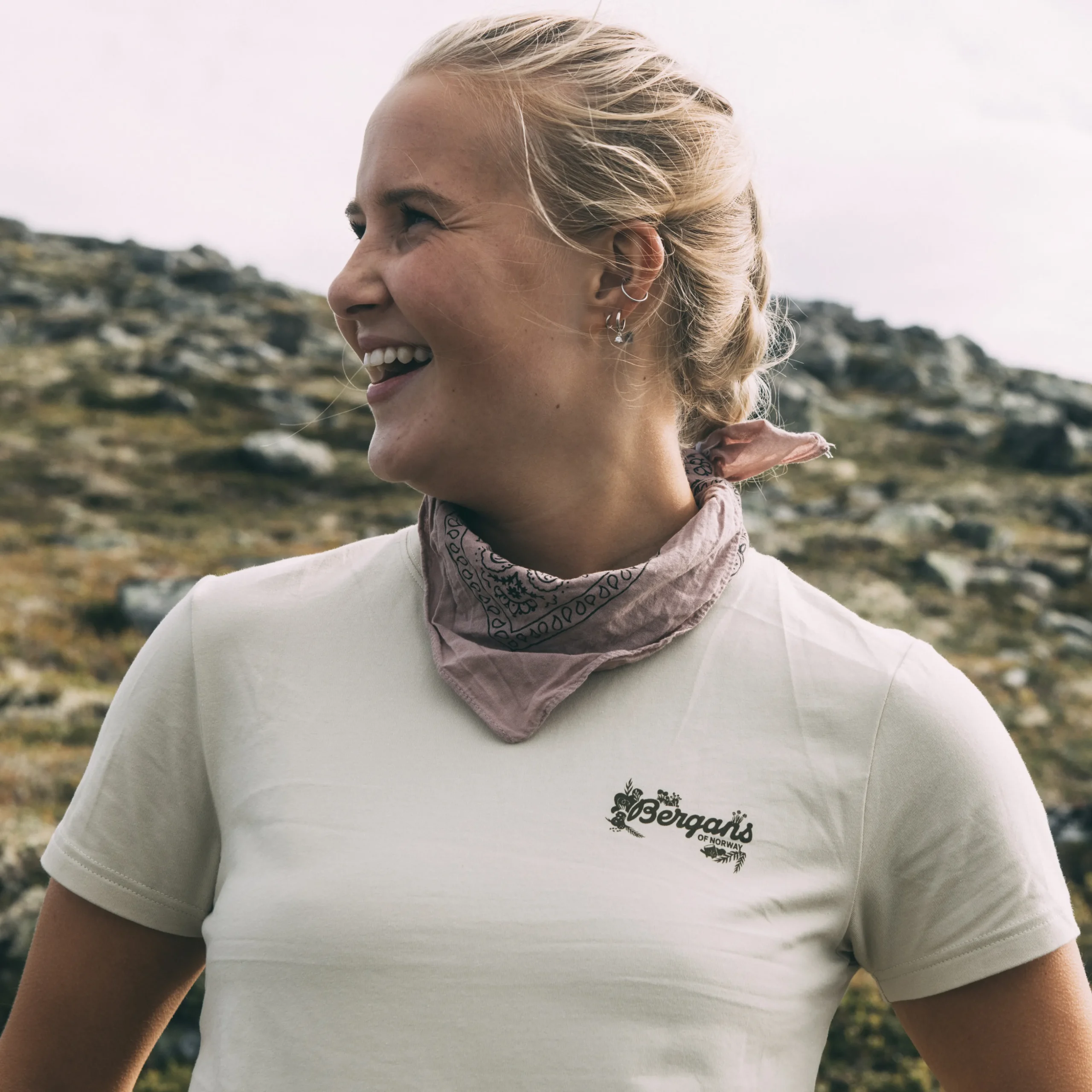 Clearance Bergans Graphic W Tee - Chalk Sand
