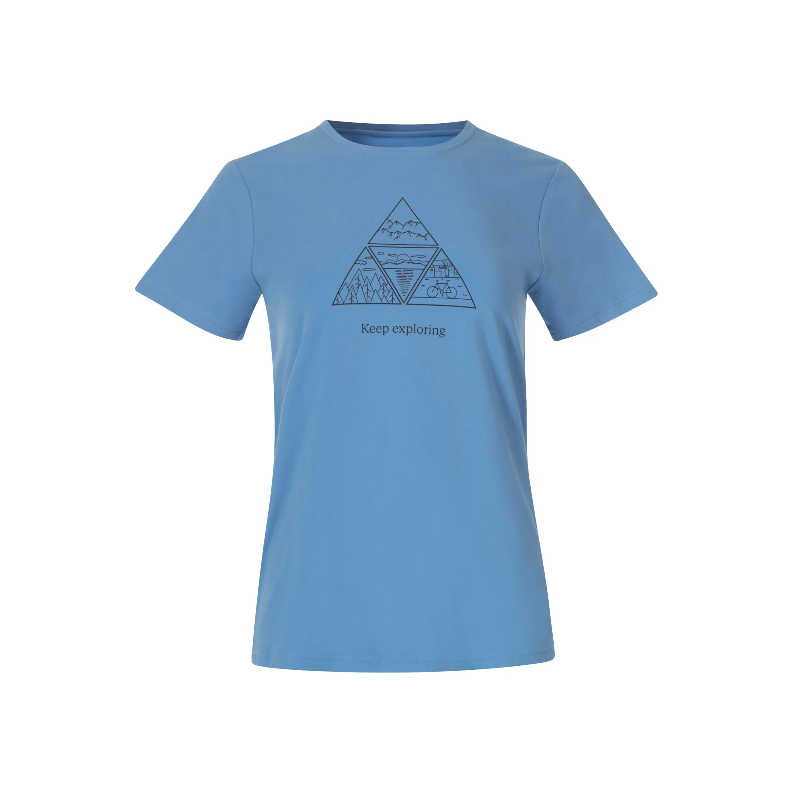 Online Bergans Graphic W Tee - Pacific Blue
