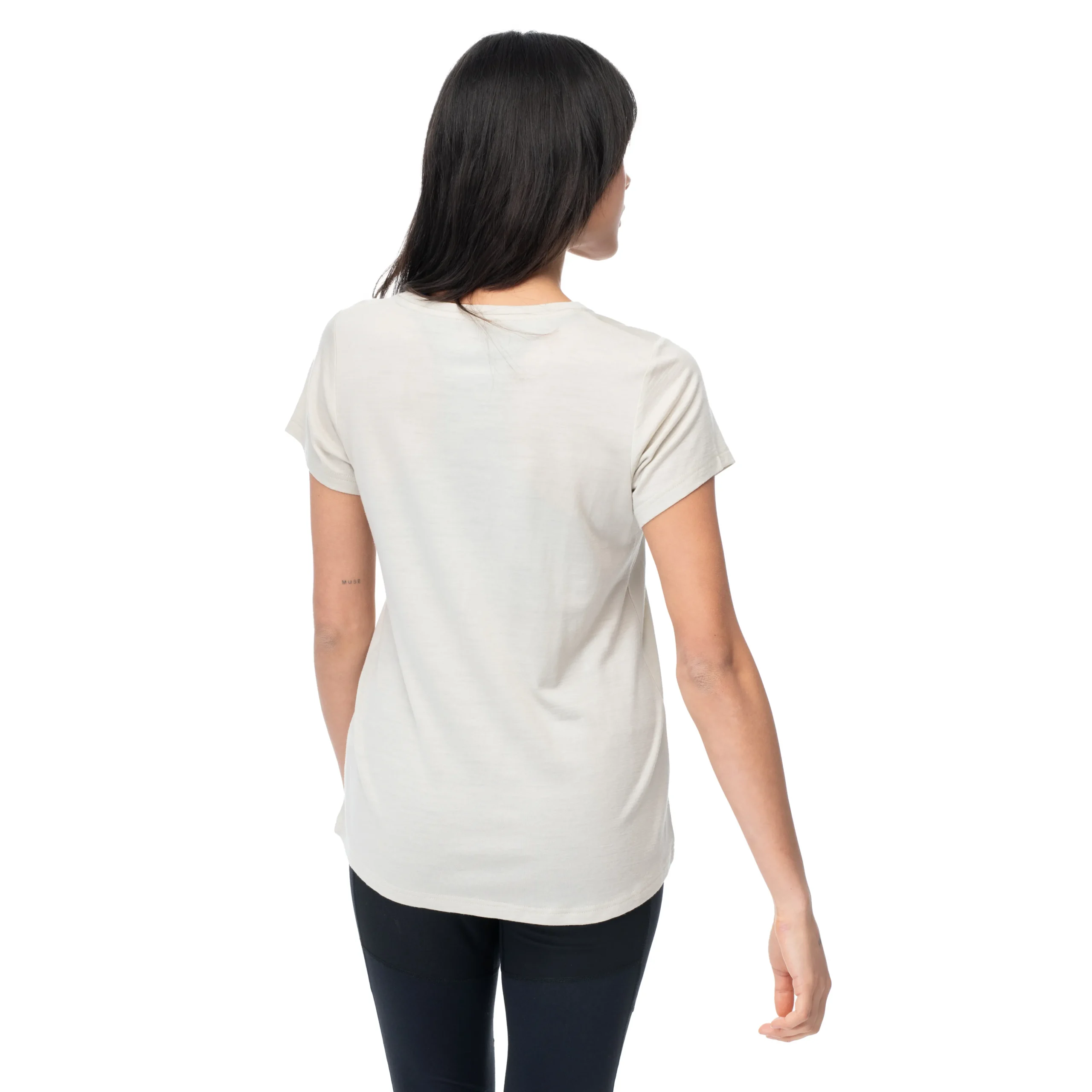 Fashion Bergans Graphic Wool W Tee - Chalk Sand