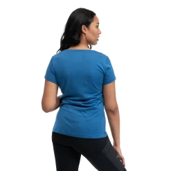 New Bergans Graphic Wool W Tee - North Sea Blue