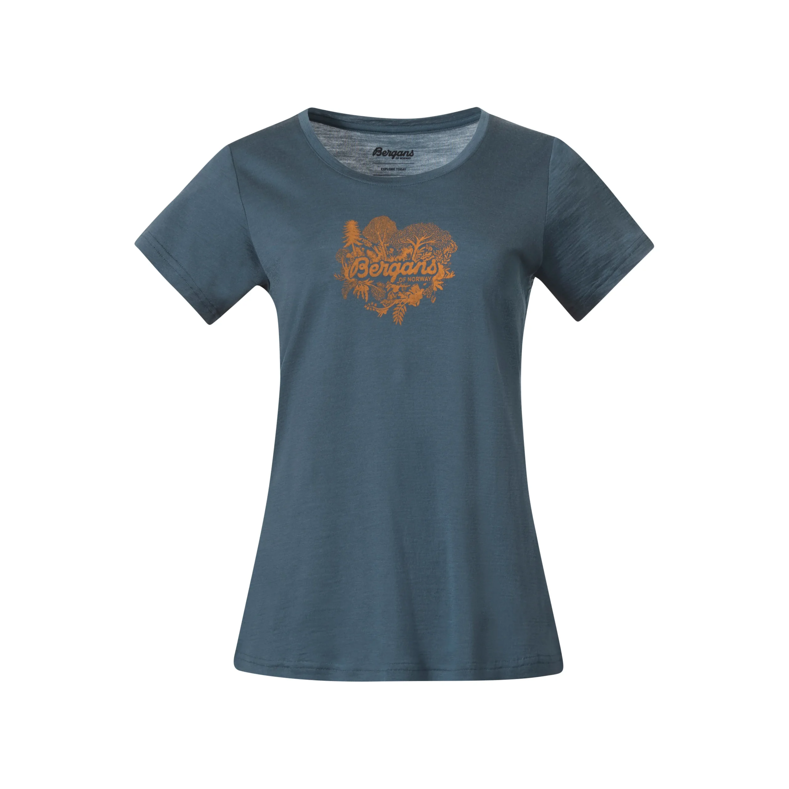 Discount Bergans Graphic Wool W Tee - Orion Blue